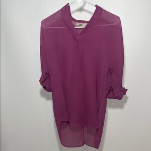 Vintage purple blouse sheer
